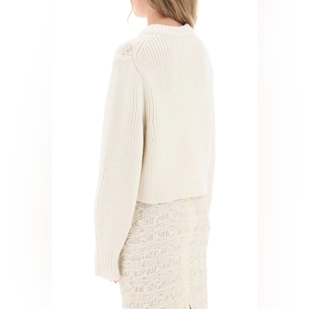 Cecilie Bahnsen 100% Marino Wool Jolene Jumper Chunky Knit Sweater Medium - Picture 5 of 11